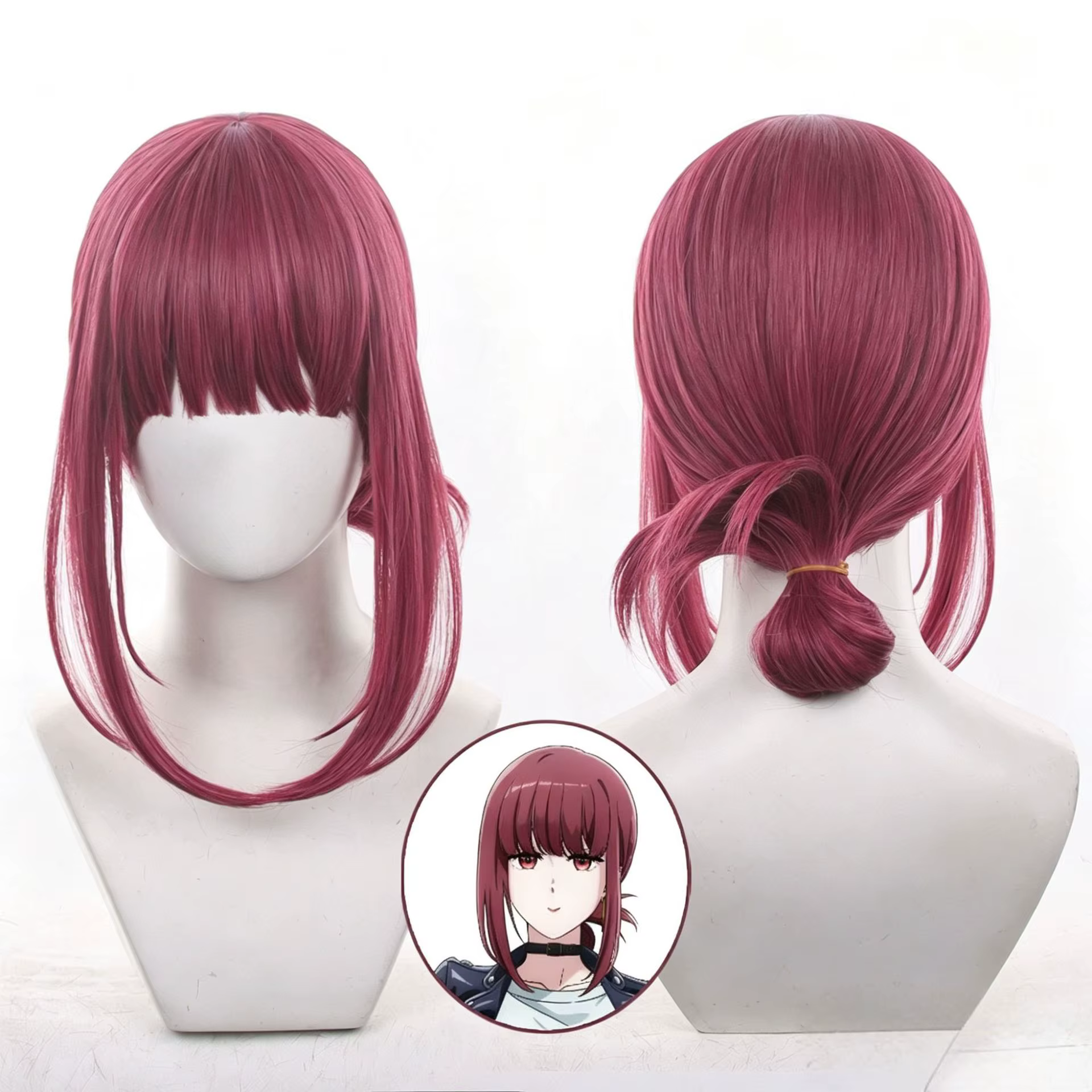 Yamada ‌   Perruque de cosplay Tayama, anime, cheveux roux courts, accessoires de cosplay d'Hallowee