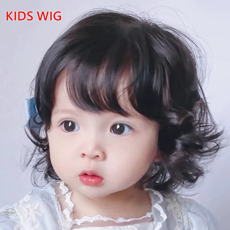 Perruque bouclée blonde pour bébé, coiffe pour enfant, couronne pour fille, accessoires capillaires