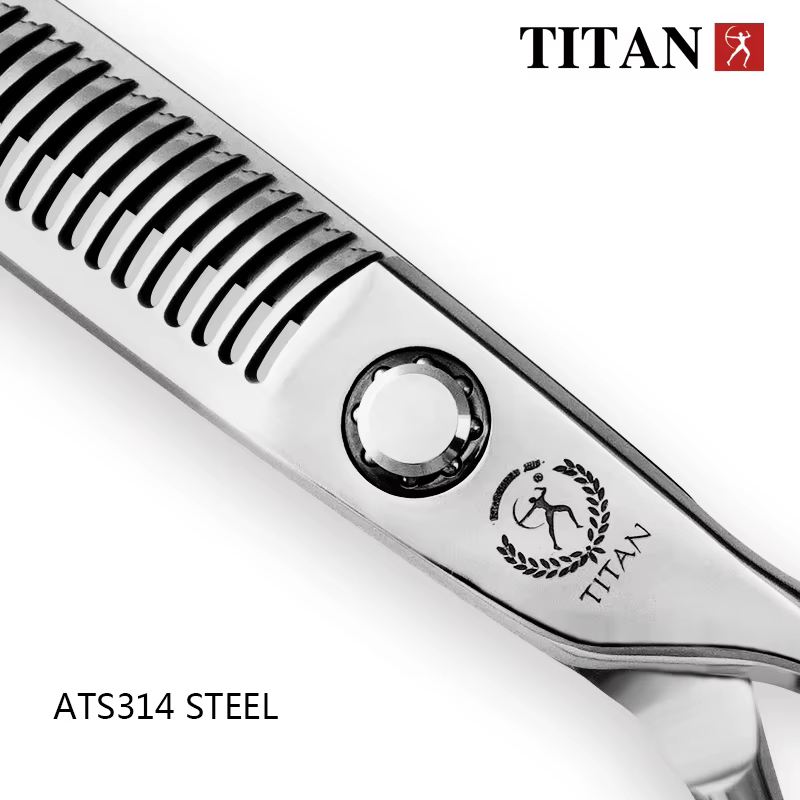 TITAN – ensemble de ciseaux à cheveux professionnels, outils de coupe pour salon de coiffure, ciseau