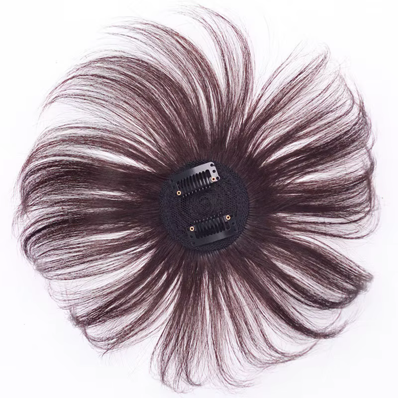 Réparation de cheveux naturels, postiche légère et respirante, postiche naturelle, 2 Clips dans l'ex