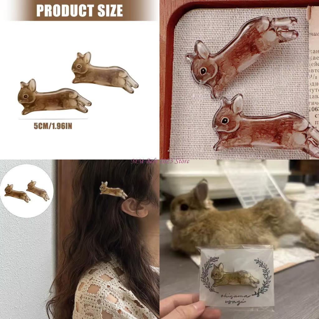 49ME 2000S pince à cheveux Edgy Barrettes lapin pince à cheveux lapin Unique pour dame fille