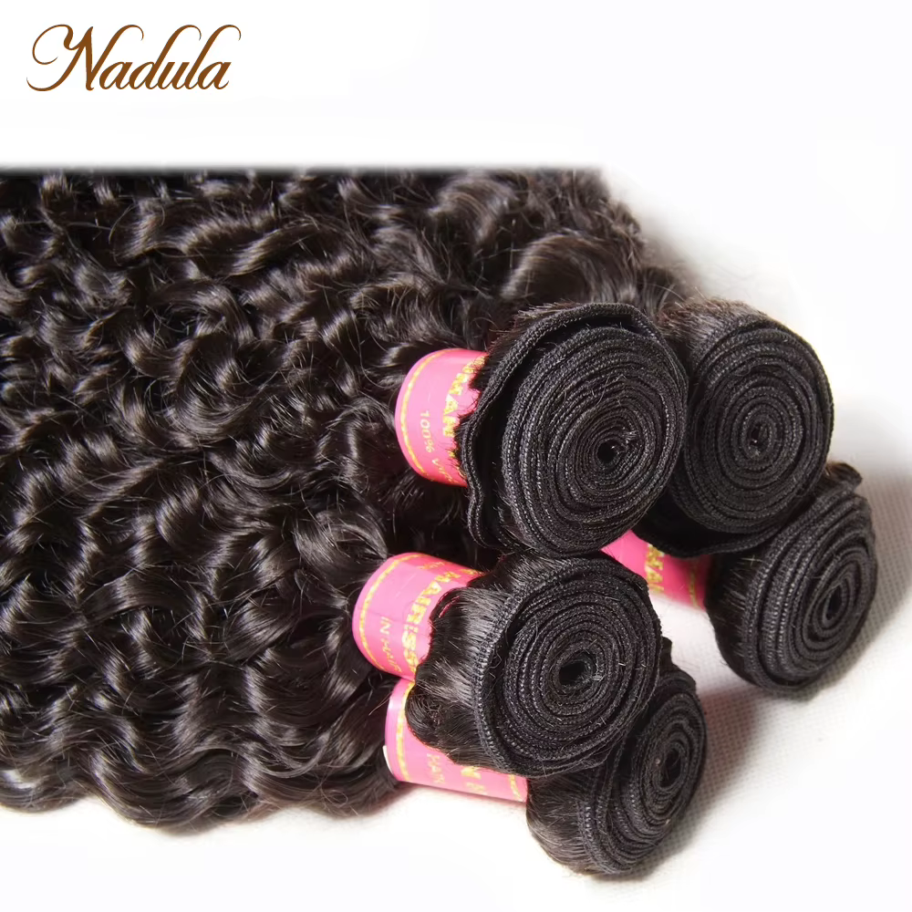 Nadula cheveux 4 pièces/lot cheveux bouclés brésiliens paquets 100% Extensions de cheveux humains 8-