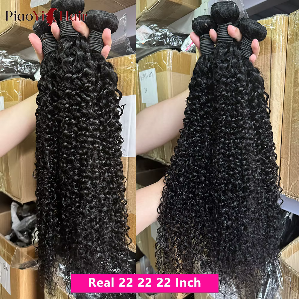 Paquets de cheveux humains bouclés birmans 12A avec fermeture paquets de cheveux humains 100% bruts 