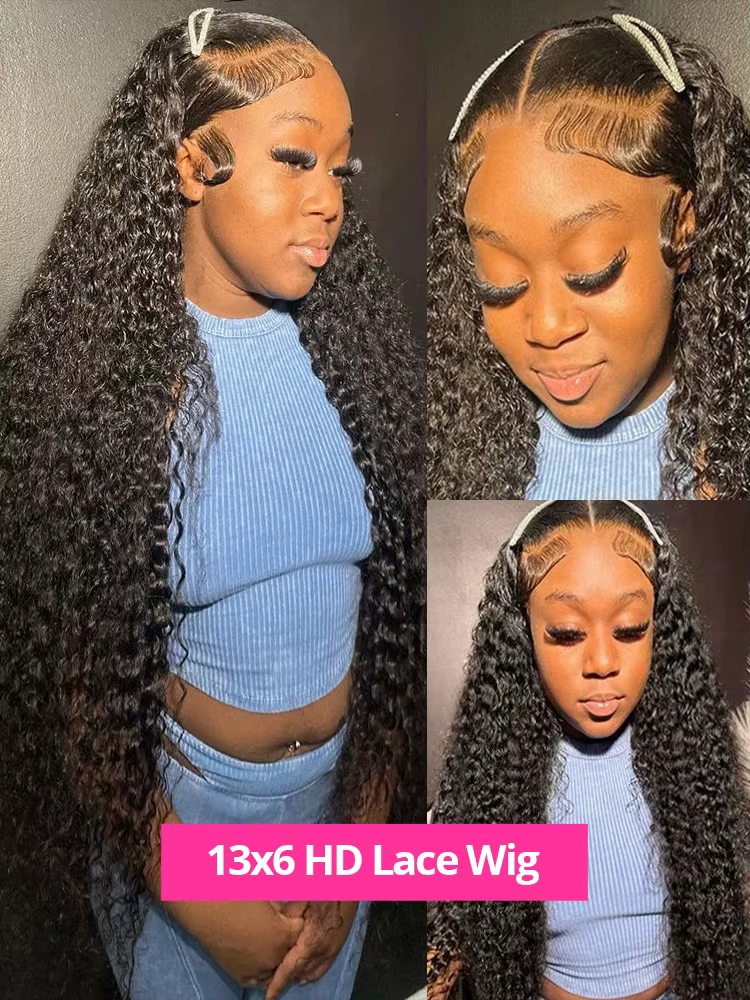 CEXXY 250% 30 40 46Inches Perruque 13x6 Transparent Lace Cheveux Humains Full Lace Perruques Brésili