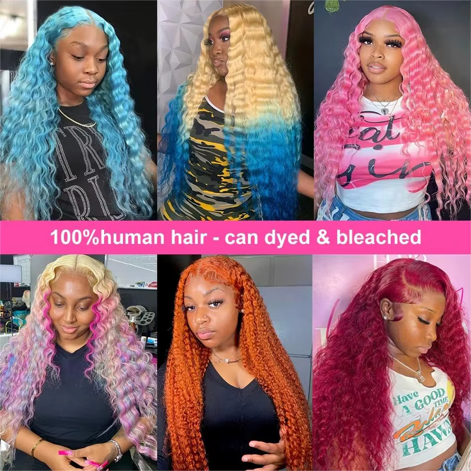 30 pouces 613 dentelle avant perruque cheveux humains Blonde perruque cheveux humains 613 vague prof