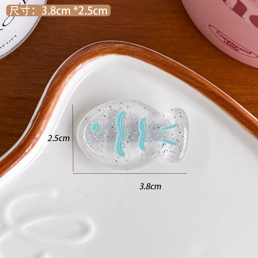 NC – pinces à cheveux colorées petit poisson, Clips latéraux pour fille douce, série Dopamine fraîch
