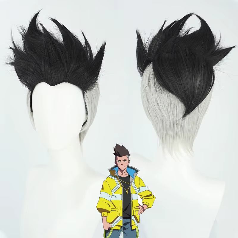 ANIMECC en STOCK Cyberpunkk 2077 David Cosplay Costume perruque Anime Cyberpunkk bord Walker Costume
