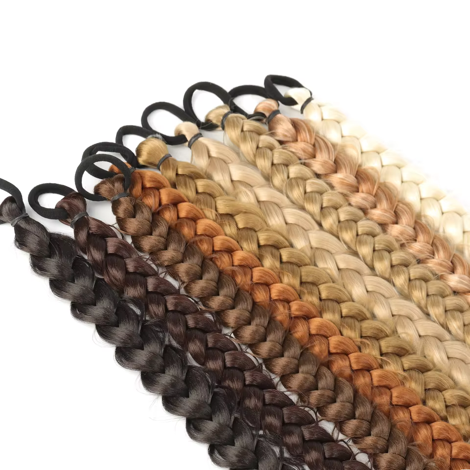 Extensions capillaires synthétiques tressées longues de 24 pouces pour femmes, accessoires capillair