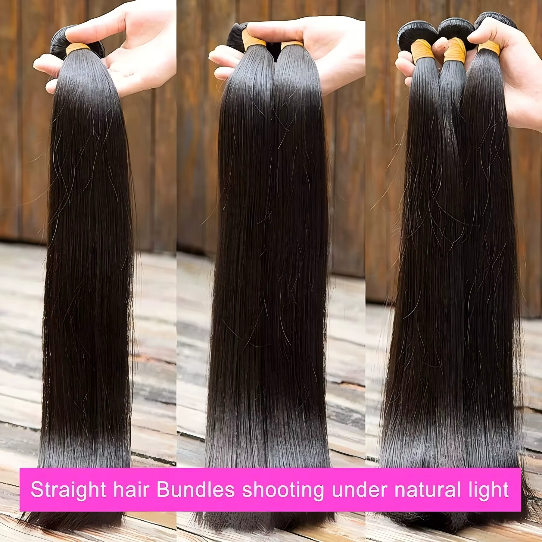 Lot de Cheveux Humains Vietnamiens Double Trame, Lisses Comme des Baguettes, 32 34 36 38 Pouces, Che