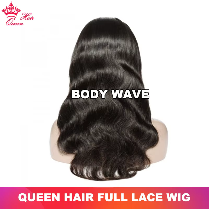 Queen Hair HD Full Lace Wig Body Wave / Straight Raw Human Hair Comfortable and Breathable High Pony