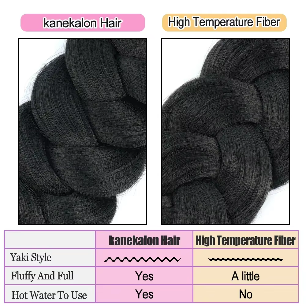 Tresses synthétiques Jumbo longues de 82 pouces, Extensions capillaires au Crochet, tresses pré-étir