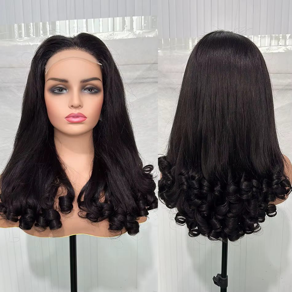 12A Double dessiné oeuf de printemps bouclés vierge perruques de cheveux humains 5x5 HD dentelle san