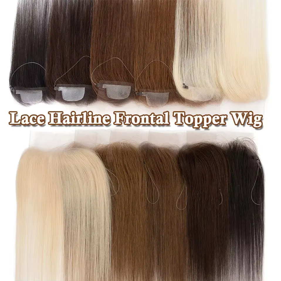 Perruque Lace Frontal Wig naturelle, naissance des cheveux, 13 × 2 pouces, avec ligne de pêche régla