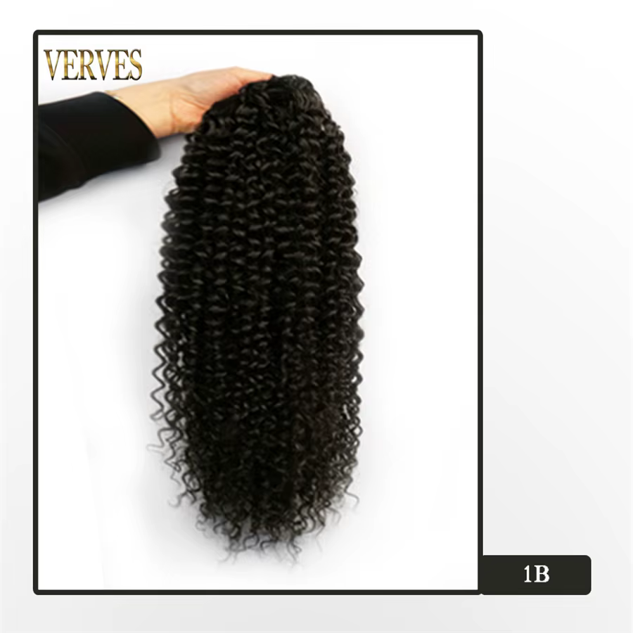 VERVES cordon synthétique bouffant queue de cheval Afro bouclés 16 pouces Extension de cheveux pince