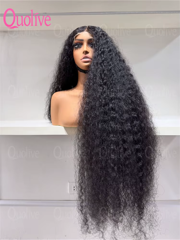 30 40 pouces perruque de cheveux humains bouclés vague profonde 13x6 Hd perruques de dentelle fronta