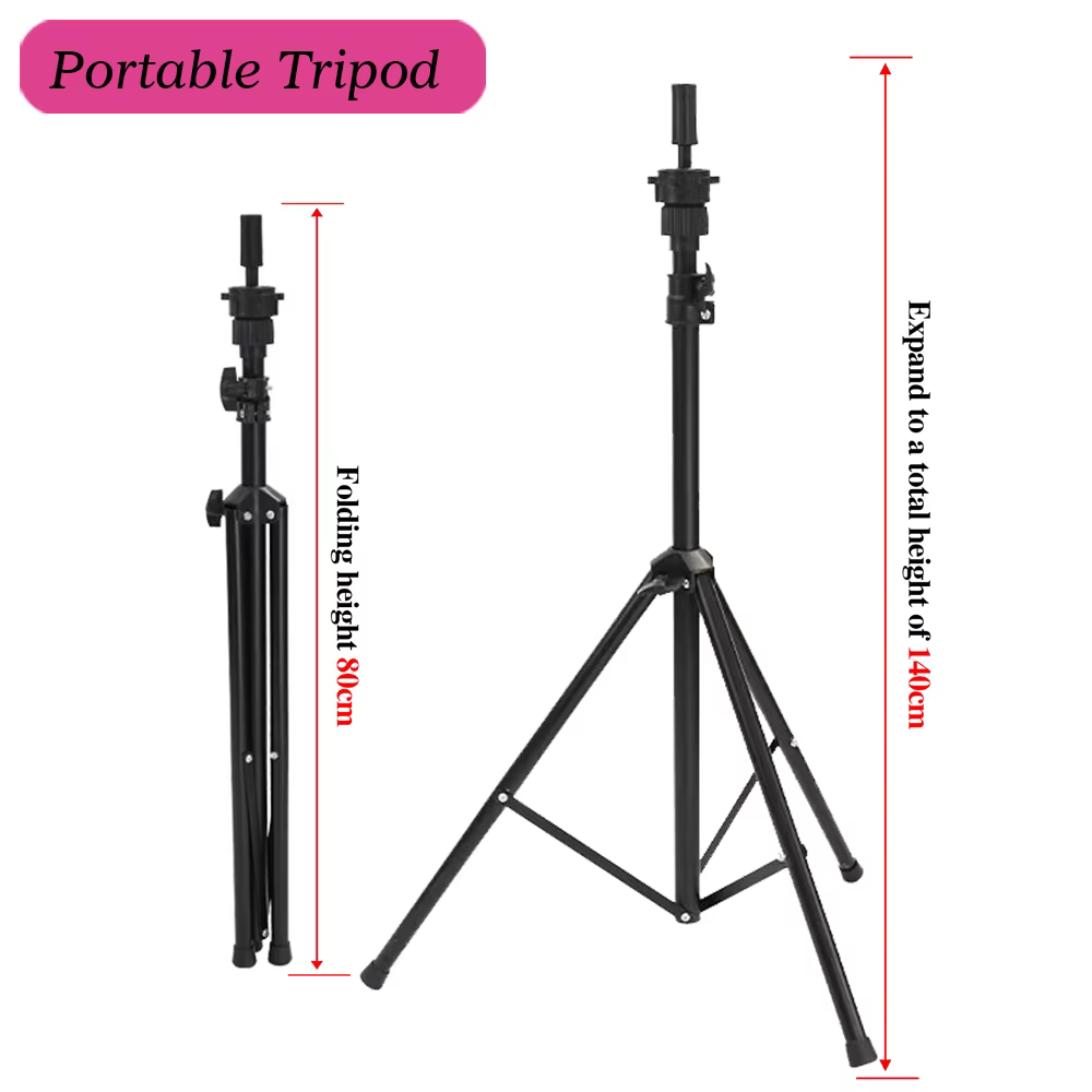 Nunify Mannequin tête support de perruque Rose Rose 22 "tête en toile 21-25" support de tête de perr