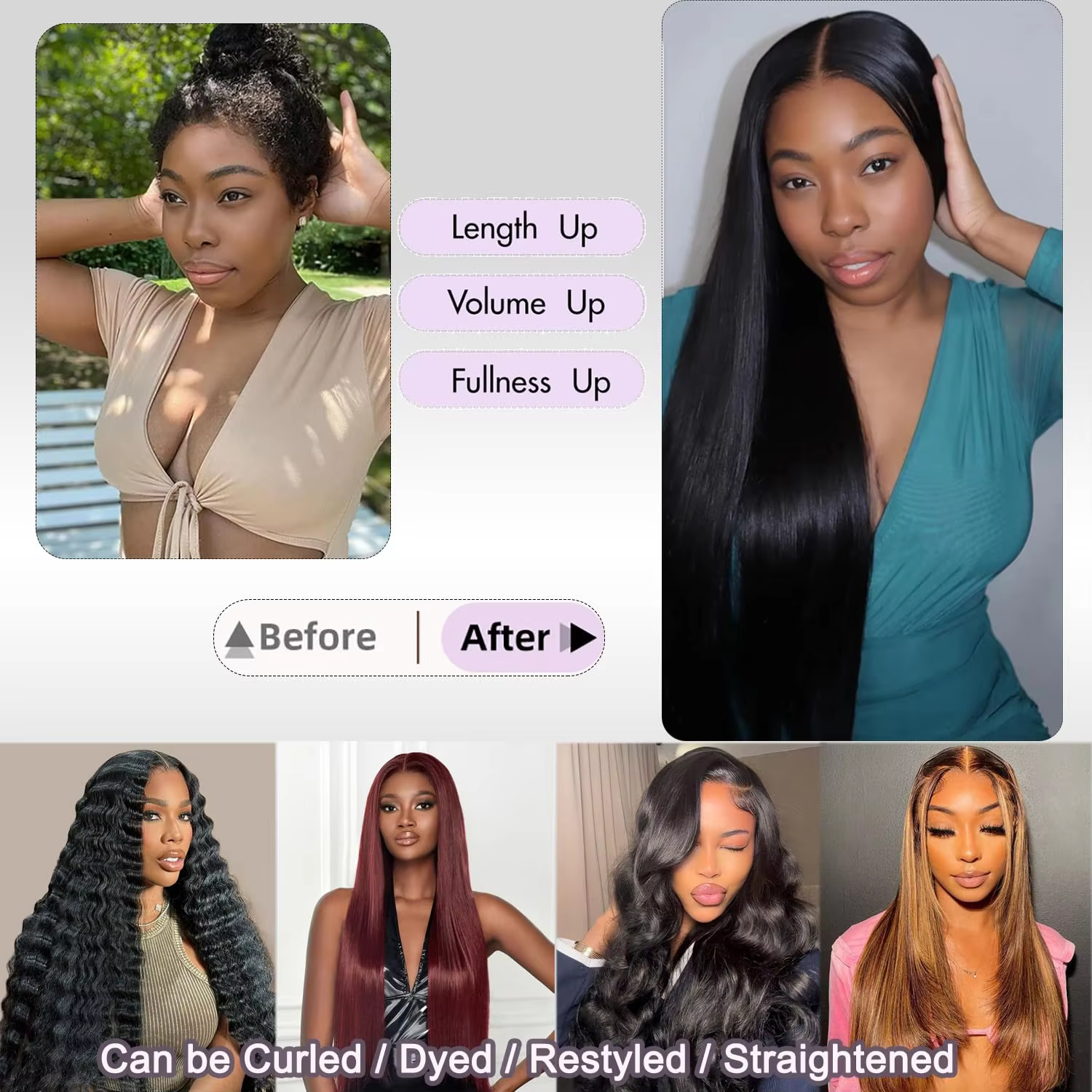 Lot de Cheveux Humains Vietnamiens Double Trame, Lisses Comme des Baguettes, 32 34 36 38 Pouces, Che