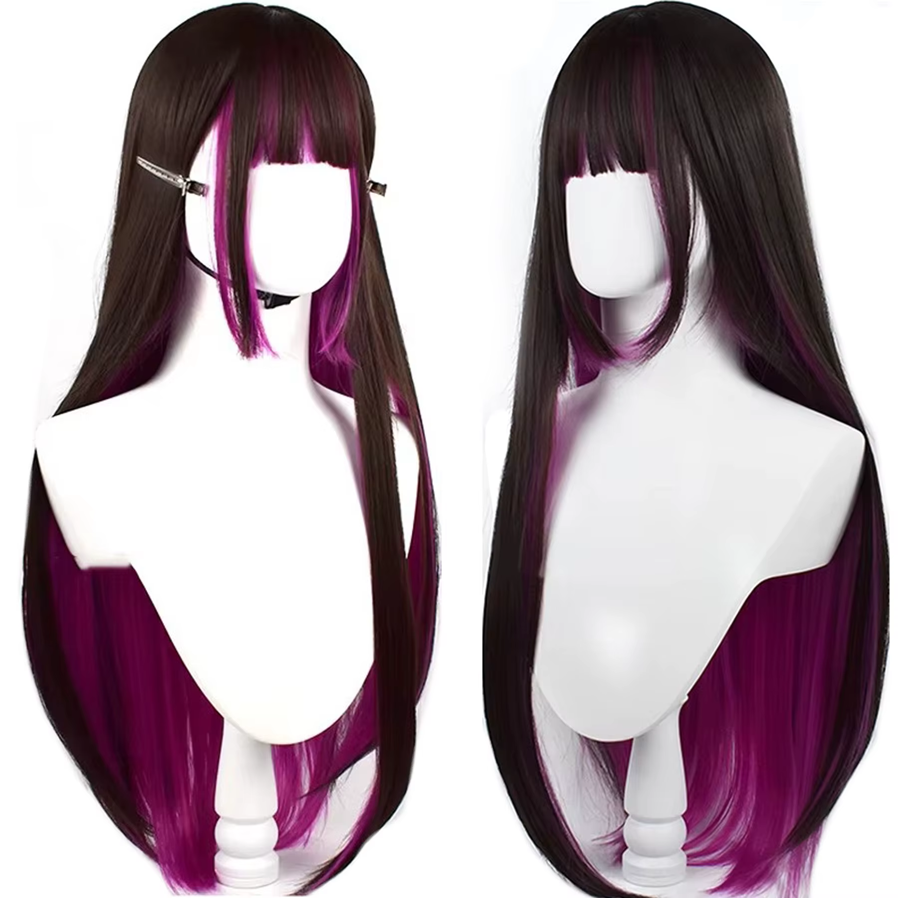 XUTYE perruque cheveux longs pour femmes ensemble de tête complète avec cheveux synthétiques naturel