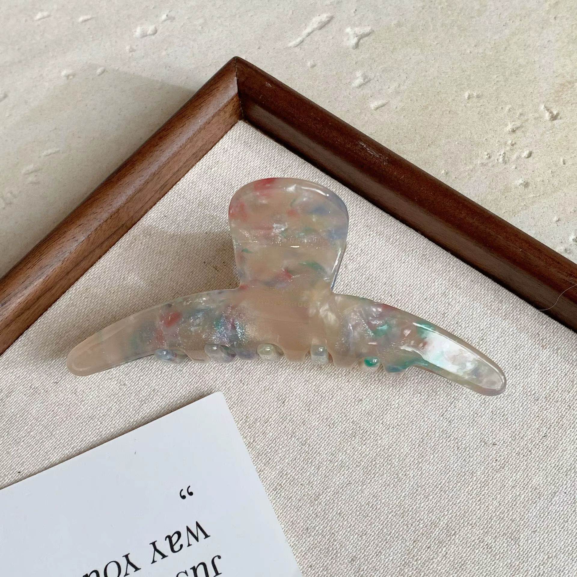 Pince à cheveux en forme de requin, acide acétique avancé, disque de tempérament élégant, bandeau à 