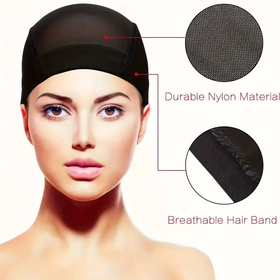 Bonnet de perruque en maille Spandex, dôme, plus facile à coudre dans les cheveux, bonnet de tissage