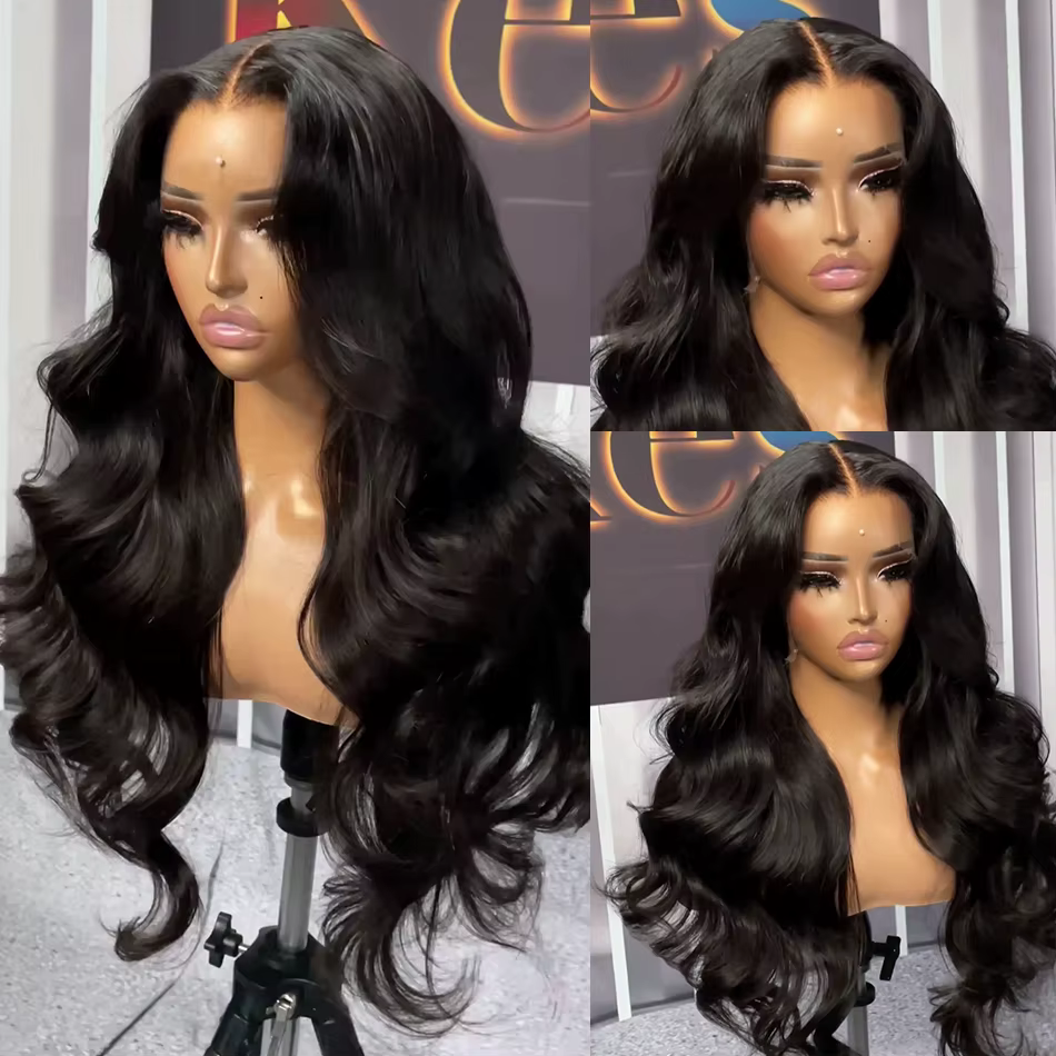 Wulala-Perruque Lace Front Wig Body Wave Brésilienne Naturelle, Cheveux Humains, 13x6 HD, 13x4, Pre-