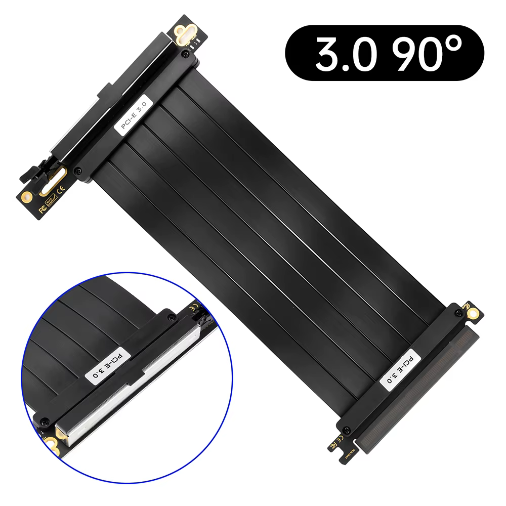 Câble Riser PCI-E 3.0 4.0 X16, 20CM, carte vidéo, blindé EMI, extension Flexible haute vitesse, PCI 