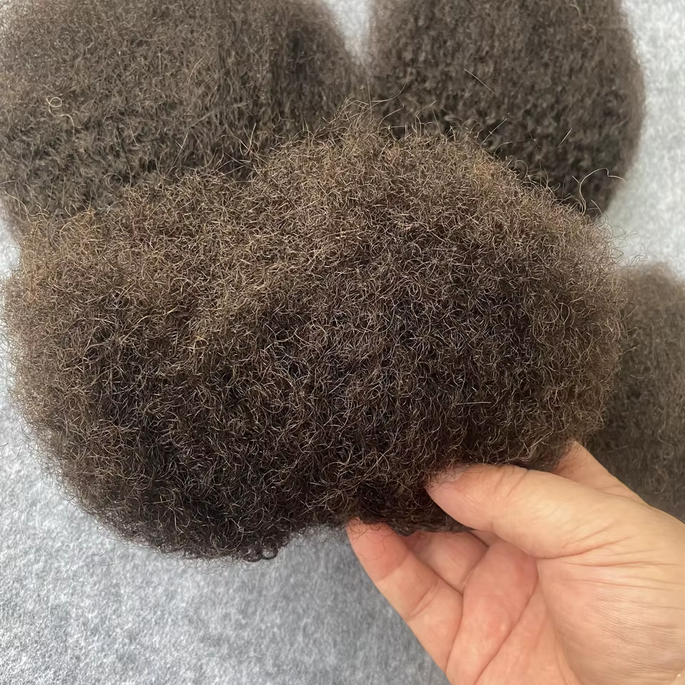 Tissage de cheveux humains bruts moelleux, Extensions de cheveux Afro crépus bouclés, Double tirage,