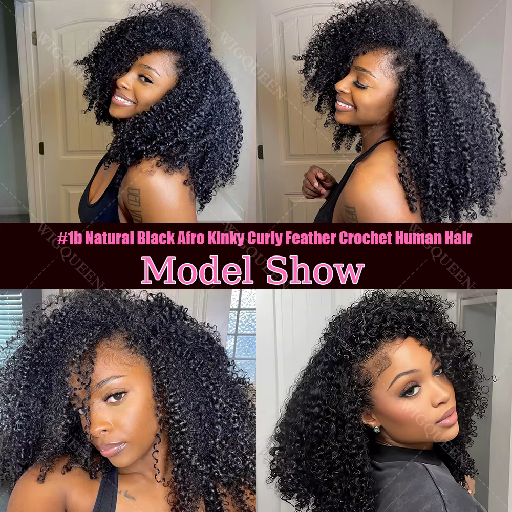 # Extensions de cheveux humains au crochet, 27 mèches blond miel, petites spirales bouclées effet pl