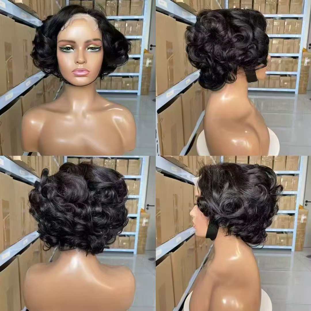 Perruque Lace Frontal Wig sans colle bouclée et rebondissante T1B/99J bordeaux, deux tons ombrés, ch