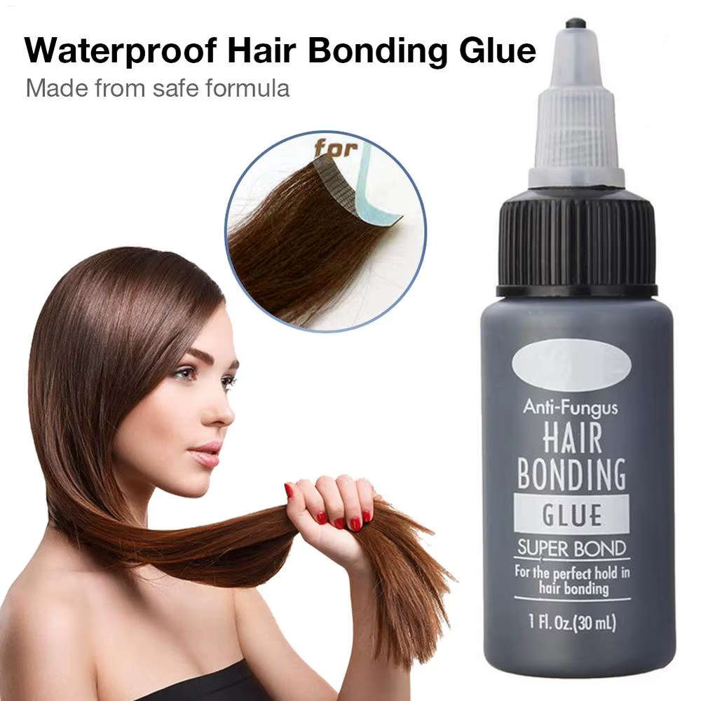 Colle pour cheveux 30ml, adhésif à séchage rapide pour perruques, colle puissante pour fixer rapidem
