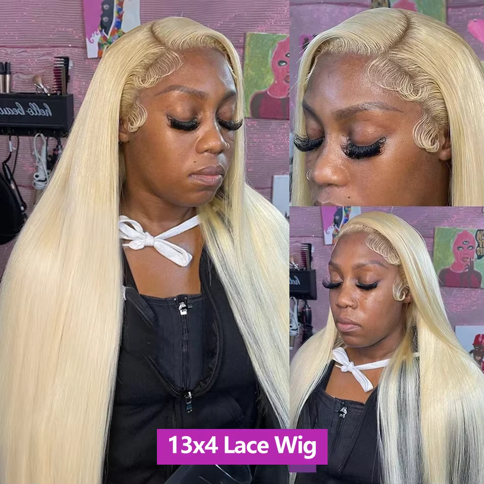 Blonde 613 Hd 13x6 dentelle frontale perruques 613 dentelle avant perruques de cheveux humains pour 