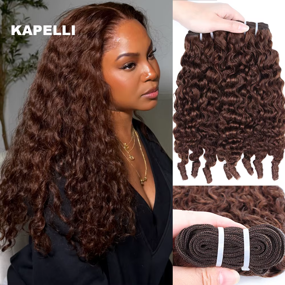 Extensions de Cheveux Bouclés Birmans Vierges Non Traités, 28-30 Pouces, 1, 3 ou 4 Paquets, avec Bou