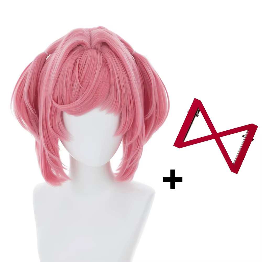 Perruque de Cosplay Anime Natsuki pour femmes, ensemble de perruque synthétique résistante à la chal