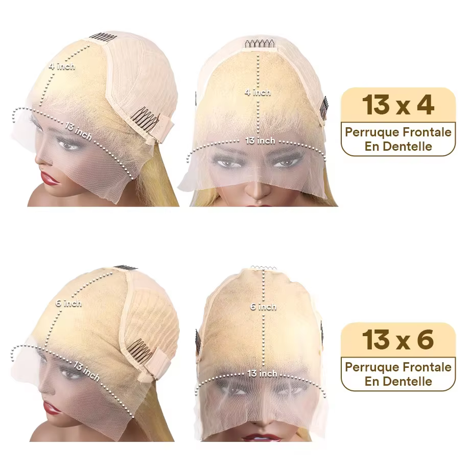 Dialola Perruques Cheveux Humains Brunes Perruques Cheveux Humains Couleur Chocolat Marron Caramel L