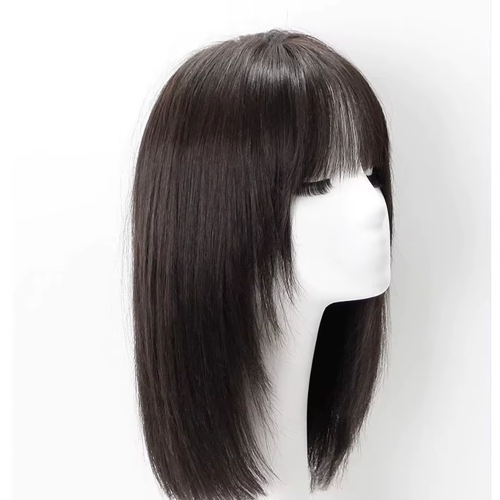 Topper pour femme en cheveux humains vierges européens, base en soie 6x6 pouces, toupet prêt-à-porte