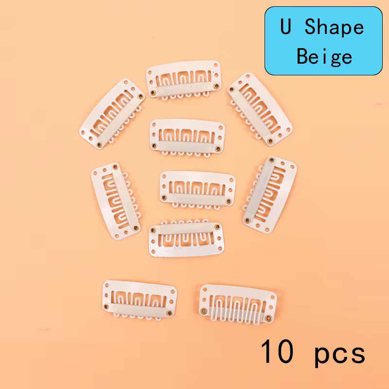 Clips de perruque pour Extensions de cheveux 3.2cm 9 dents pinces à cheveux peigne de perruque pour