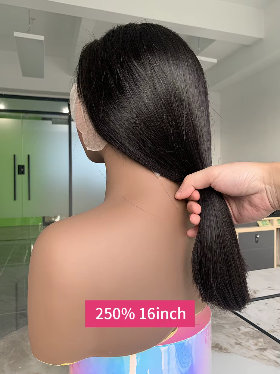 2x6 5x5 perruque sans colle cheveux humains prêt à porter et aller perruques de fermeture de dentell
