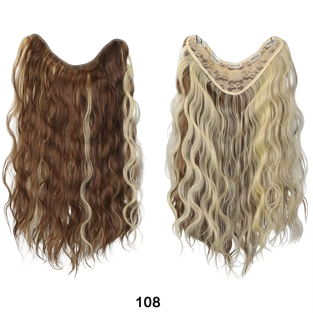 Chignon lisse avec tresse, postiche synthétique pour femme, en fibre naturelle résistante à la chale