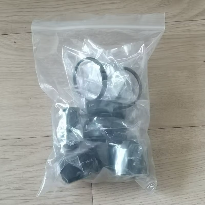 Ensemble d'extensions télescope, 8 tailles, 3-30mm, en alliage métallique M48x0,75, tubes d'extensio