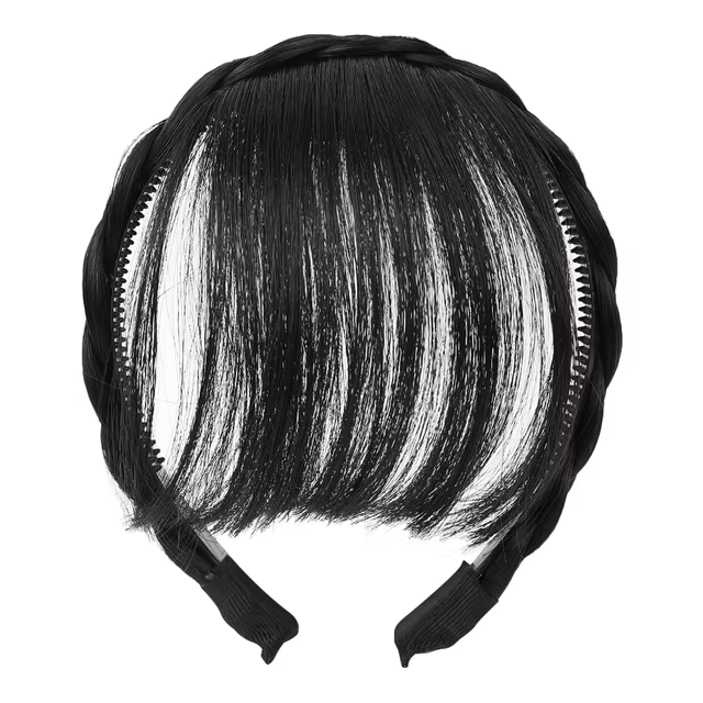 Nouveau faux cheveux bandeau perruque frange bandeau Extension de cheveux femmes filles Clips dans l