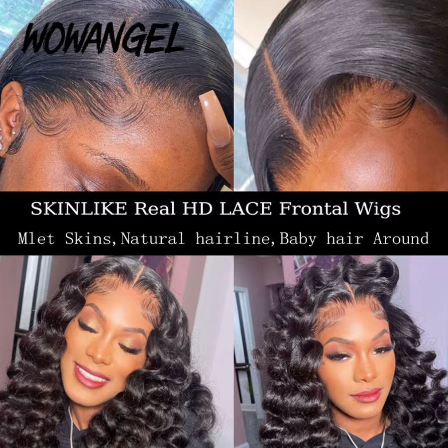 Perruque Full Lace Wig Loose Wave 250% HD – Wow Angel, perruques Full Lace Frontal Wig, peau fondue,