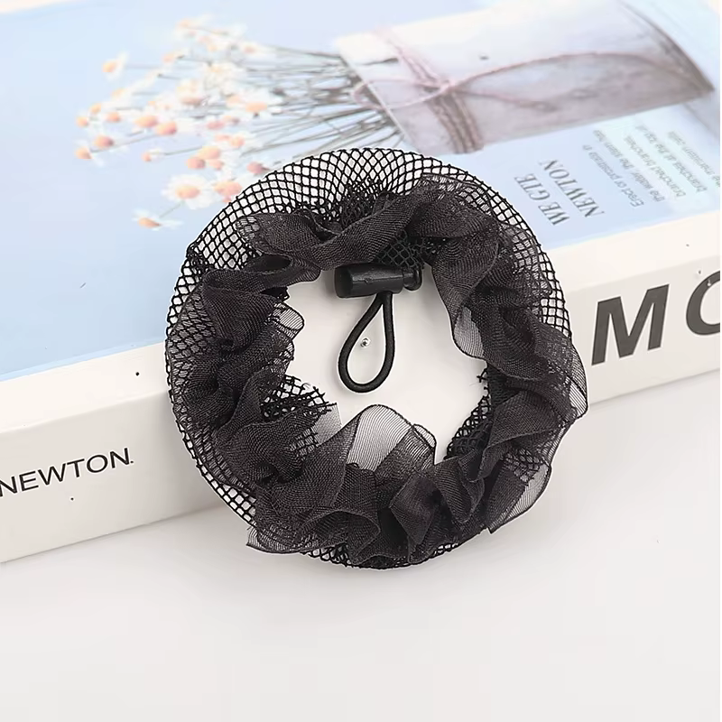 Filet à cheveux élastique en Nylon pour chignon Invisible, réutilisable, adapté aux femmes, chignon