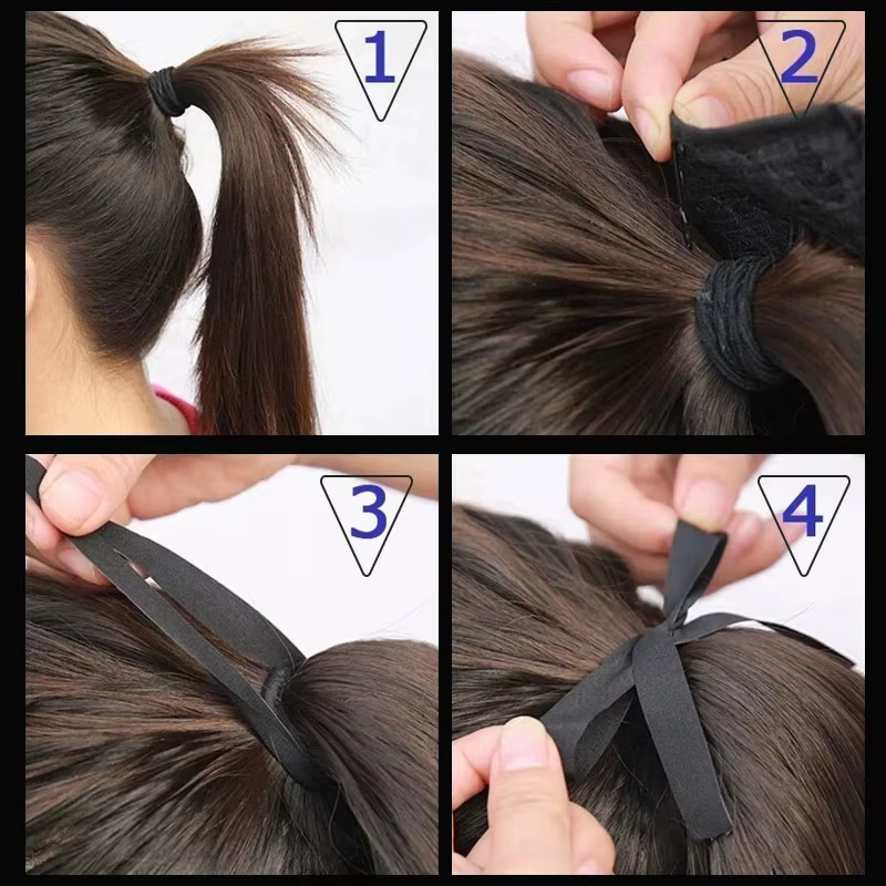 H & STAR-Extensions capillaires synthétiques, 34 pouces, postiche afro longue, crépue, bouclée, queu