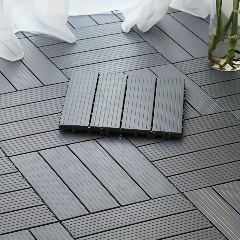 Plancher de balcon adapté à terrasse extérieure, balcon, jardin, cour, décoration de sol, épissage, 