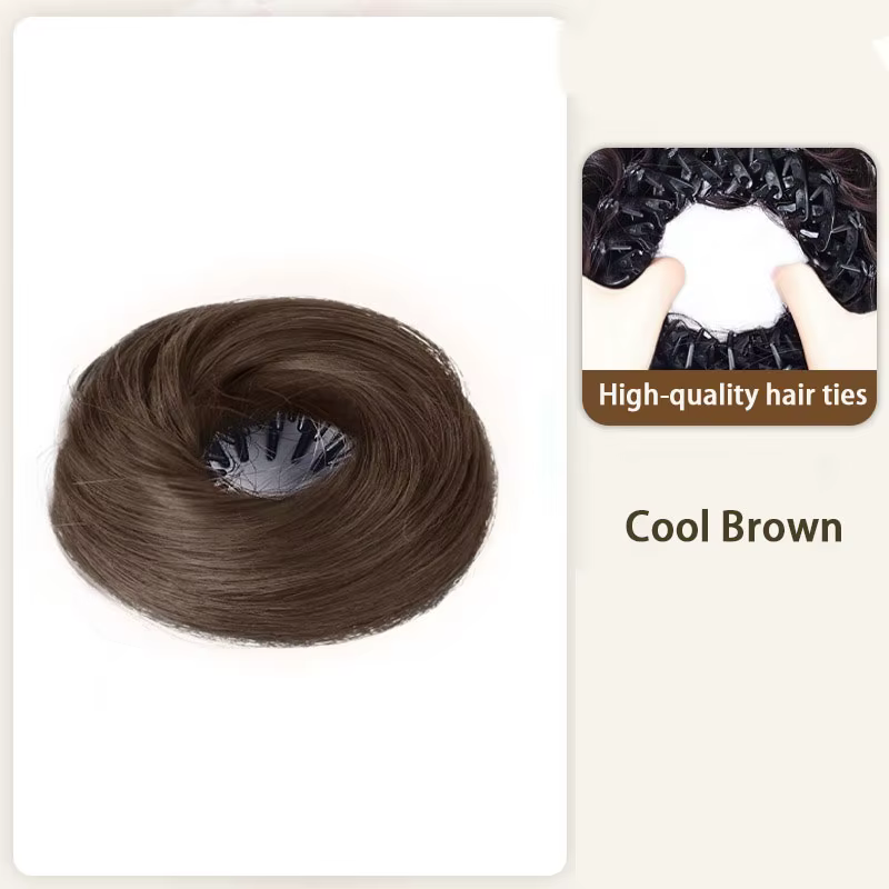 Nouveau chignon synthétique 2026, postiche élastique pour chignon, extension de chignon, coiffure fa
