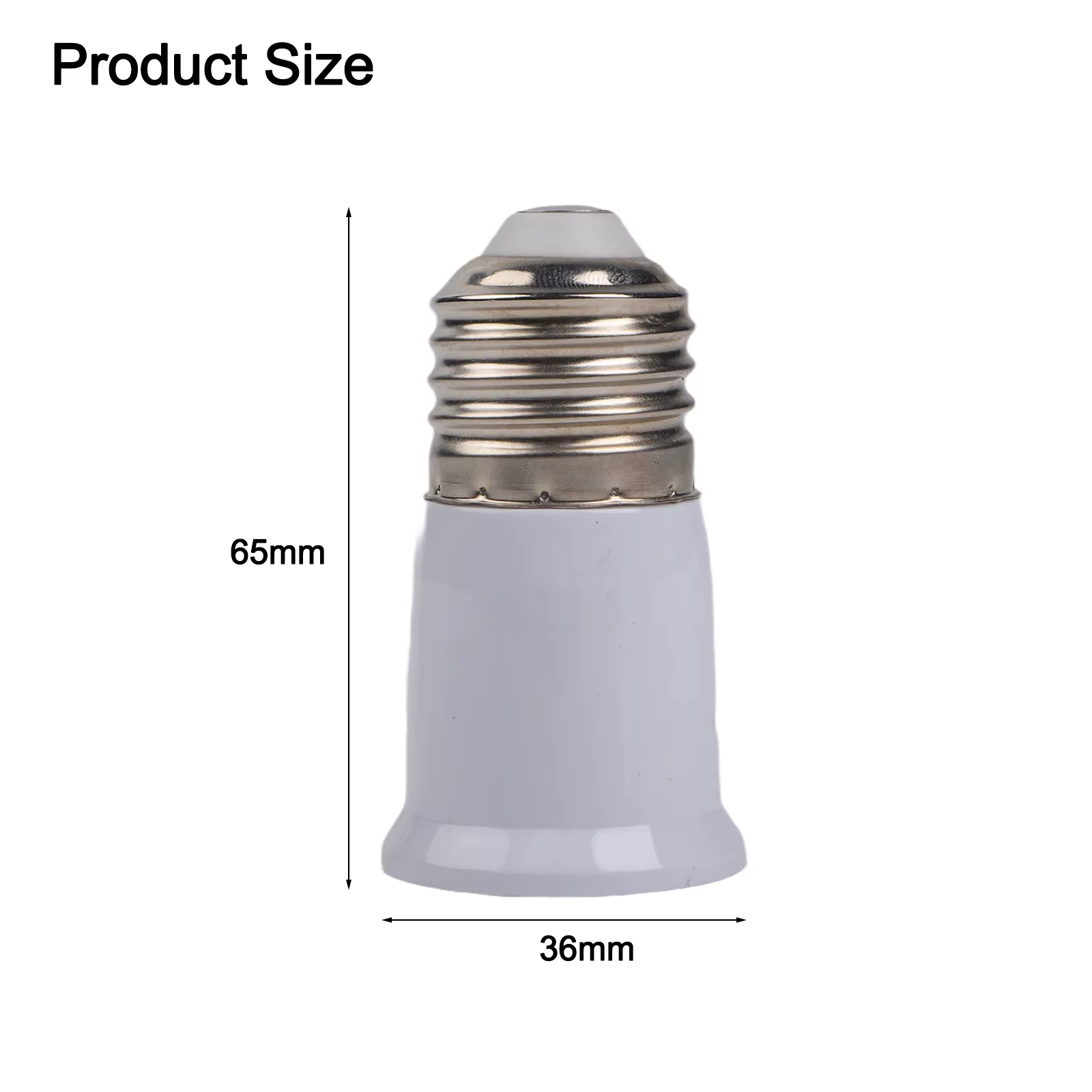 Adaptateur d'extension de douille E27 pour appareils d'éclairage à base de vis E27, y compris les lu
