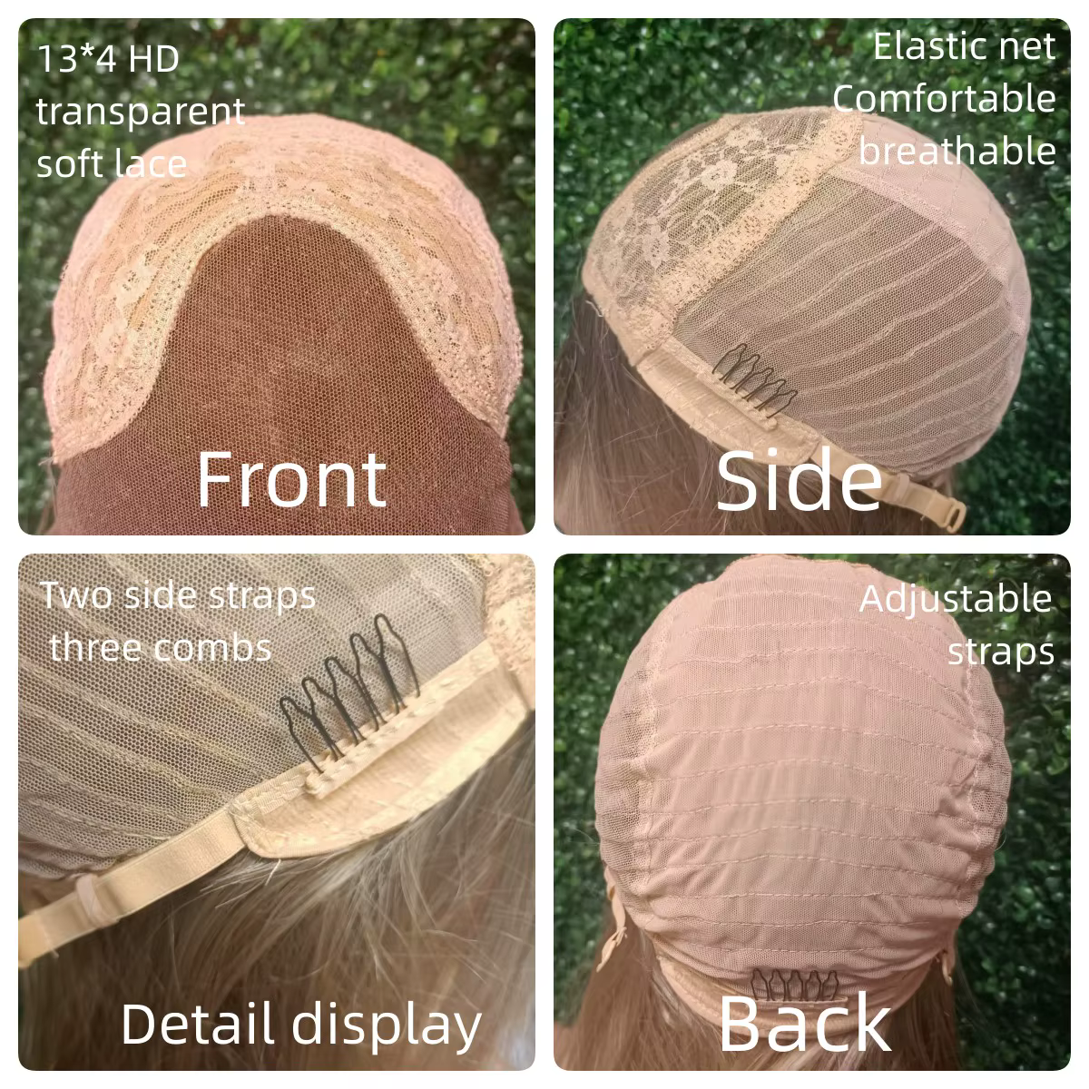 Perruque synthétique longue ondulée naturelle pour femme, perruque simple ombrée à rayures blondes c