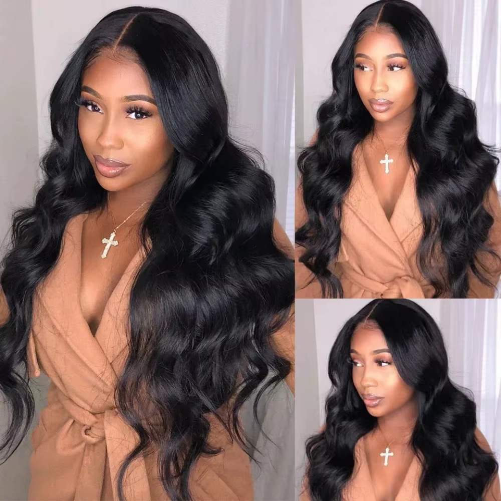 Perruques V-Part sans couture, ondulées, densité 200 %, cheveux brésiliens améliorés, 32 pouces, che