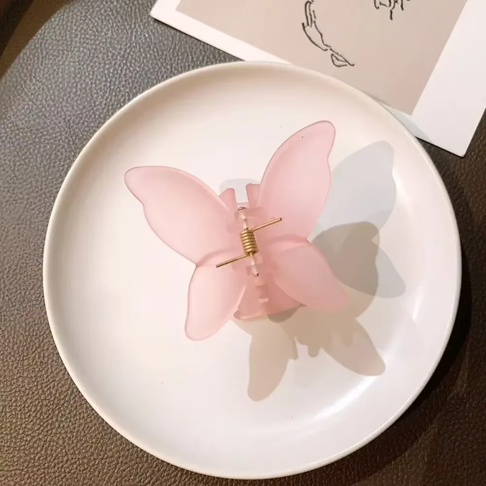 Barrettes papillon coréennes pour femmes et filles, pinces à cheveux, épingles à cheveux crabe, band