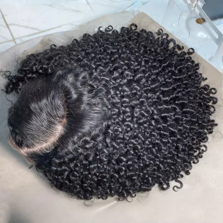 Perruques Courtes Bob Bouclées Effet Mouillé 13x4 Lace Front Cheveux Humains Brésiliens Deep Wave 13